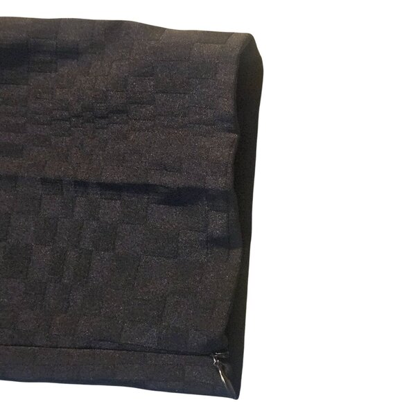 Alberto Makali Womens Black Textured Checkered Pants Size 8 Silk Blend Slim Fit - Picture 15 of 15